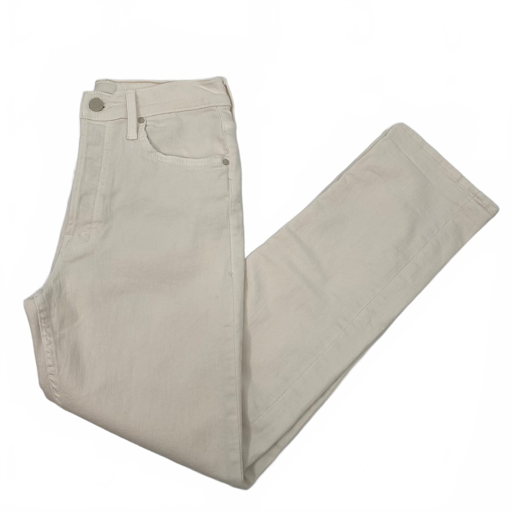 MOTHER Tomcat Ankle Jeans | White Cotton Blend, Size 6